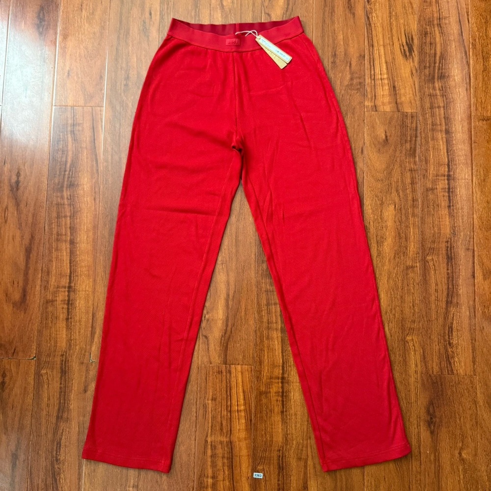 Skims sold n/a  Cotton Rib Pant in Cranberry, Size na Can Fit
